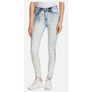 Sandro Acid Wash Faded Blue Skinny Jeans